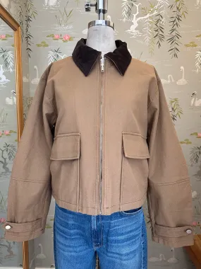 Cropped Barn Jacket Wrinkle Free Material Ski Use