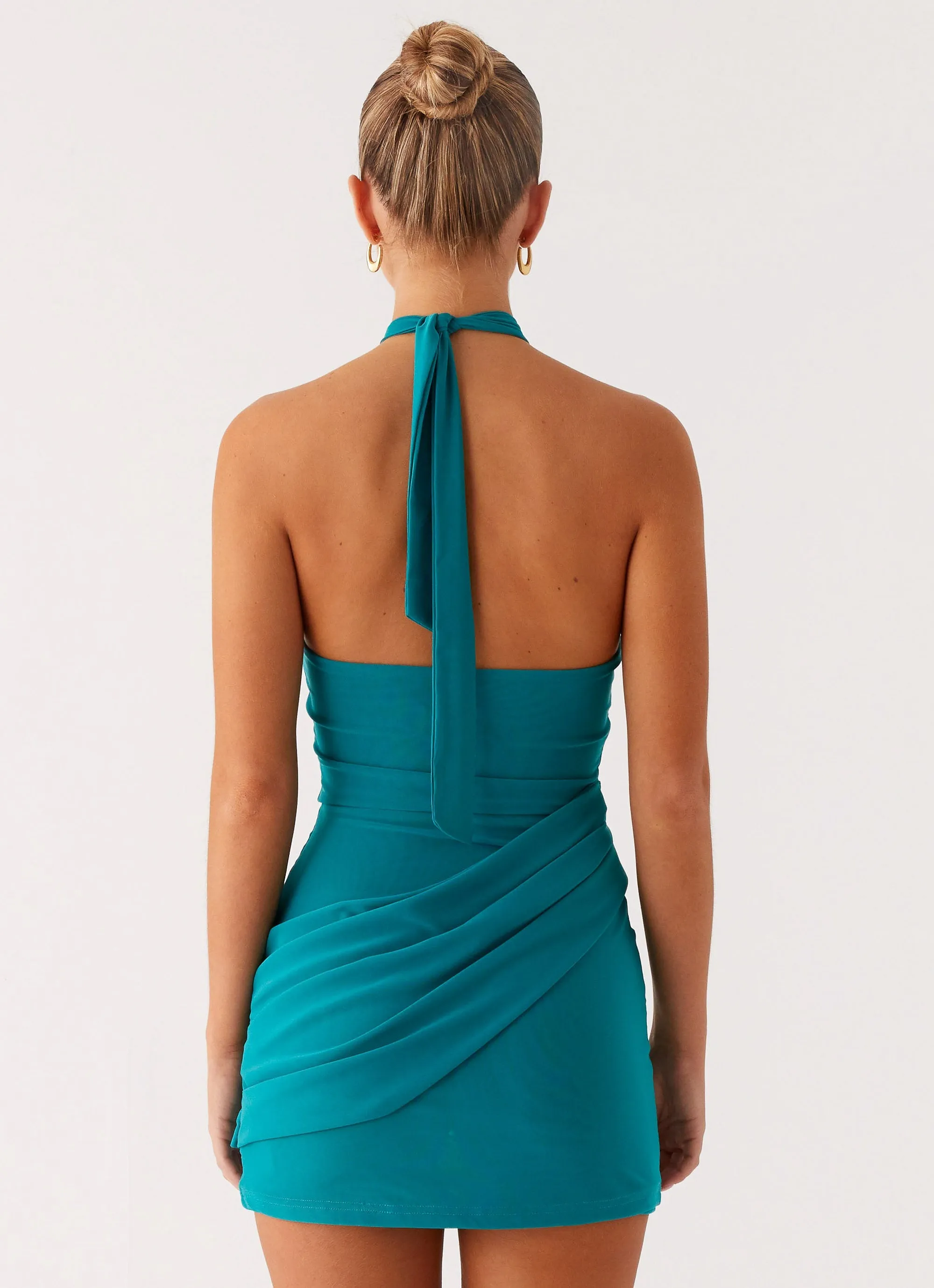 Henrietta Mini Dress - Turquoise Clean Style