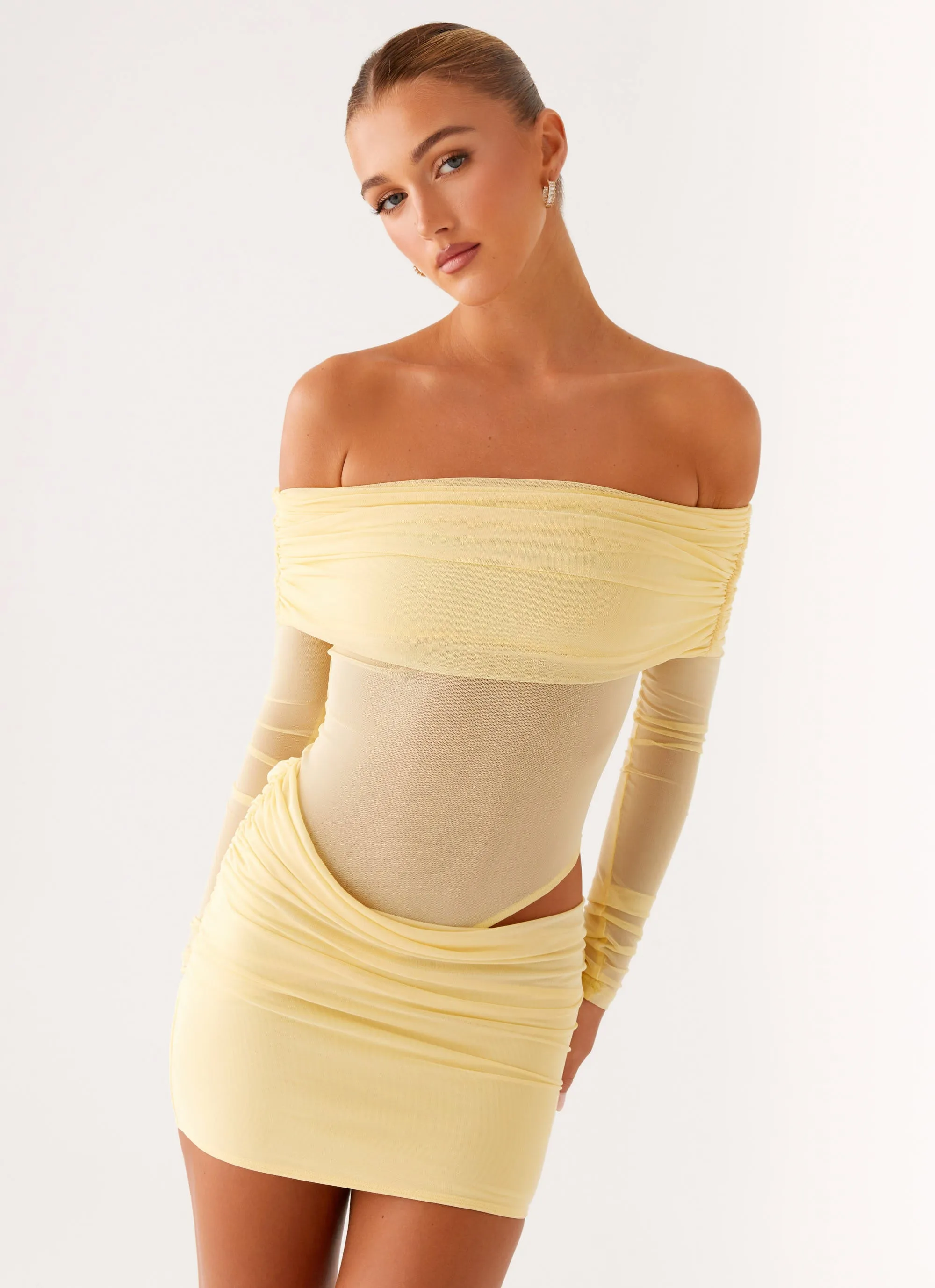 Mini length No Doubt Mini Dress - Yellow