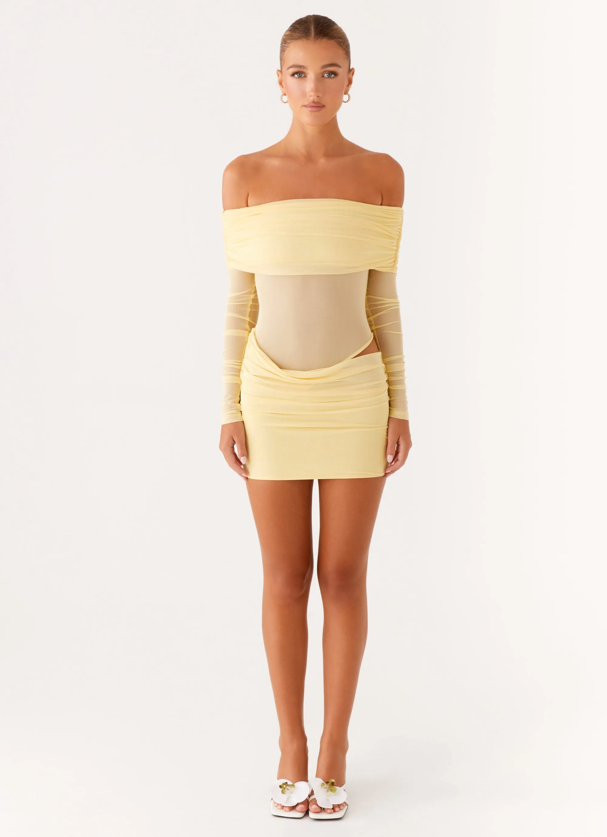 No Doubt Mini Dress - Yellow Everyday Comfort Wear City Friendly