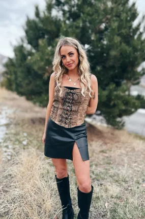 Ergonomic Fit Design Python Pulse Bustier Top