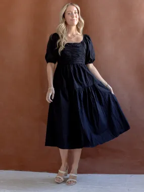 Feminine Look Soft cotton dress Ada Square Neck Dress