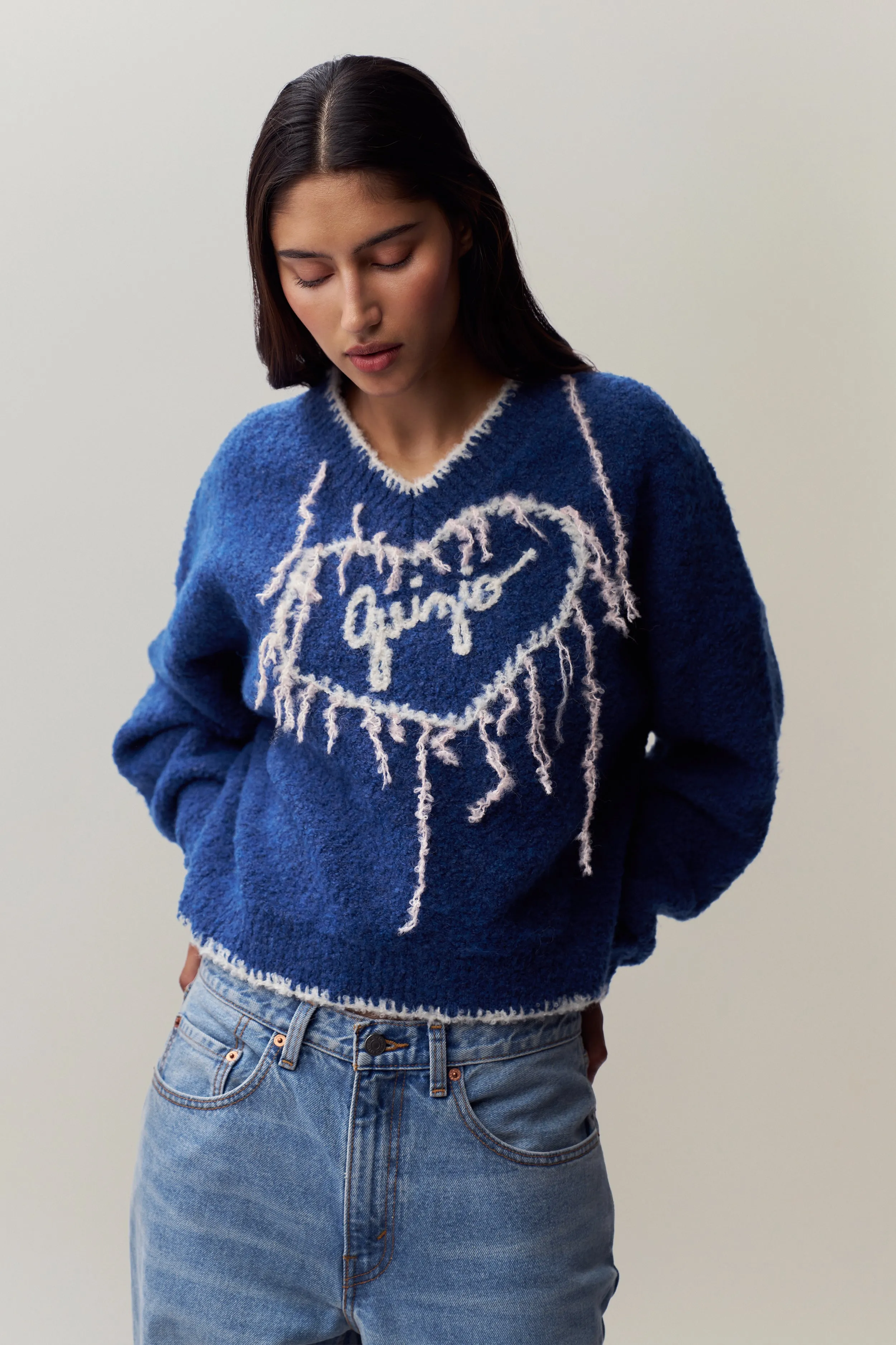 Guizio Heart Sweater QuickDry Textile