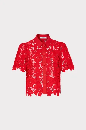 FlatlockSeamTechnique Addison Roja Lace Top