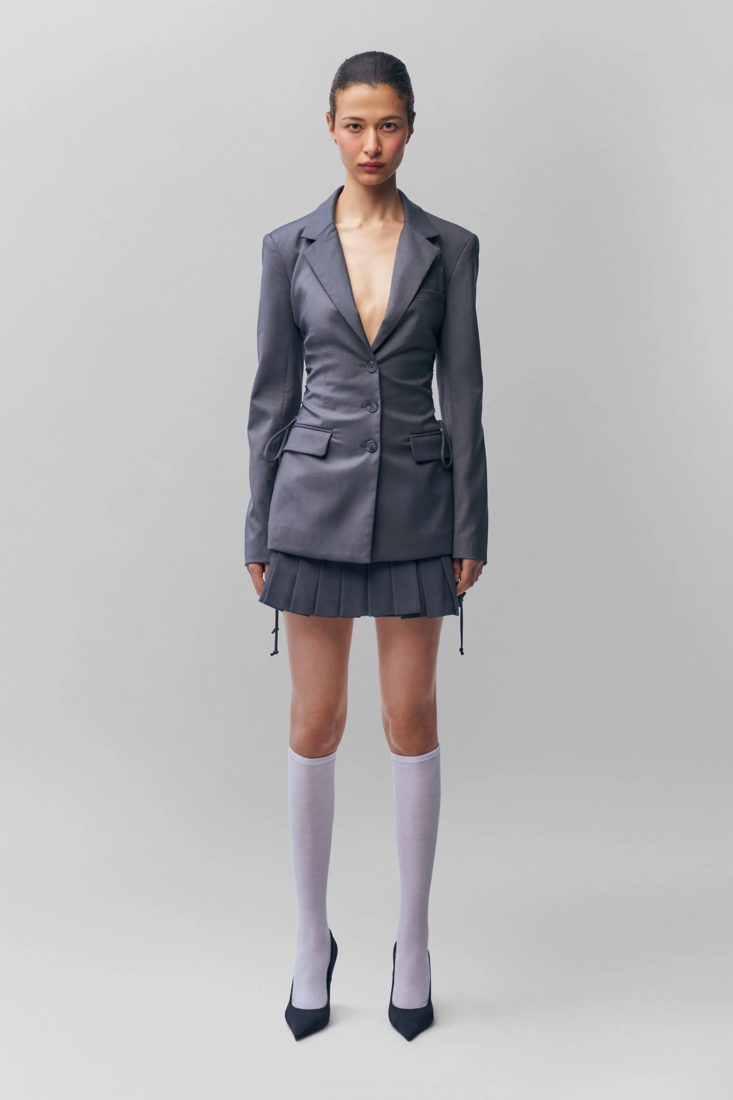 Breathable Layer Double Layered Collar Delila Blazer