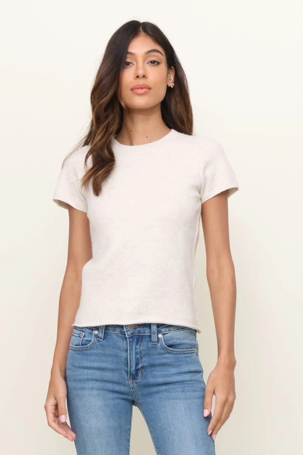 Adjustable Collar System Ribbed Collar Style Lottie Cropped Sweater