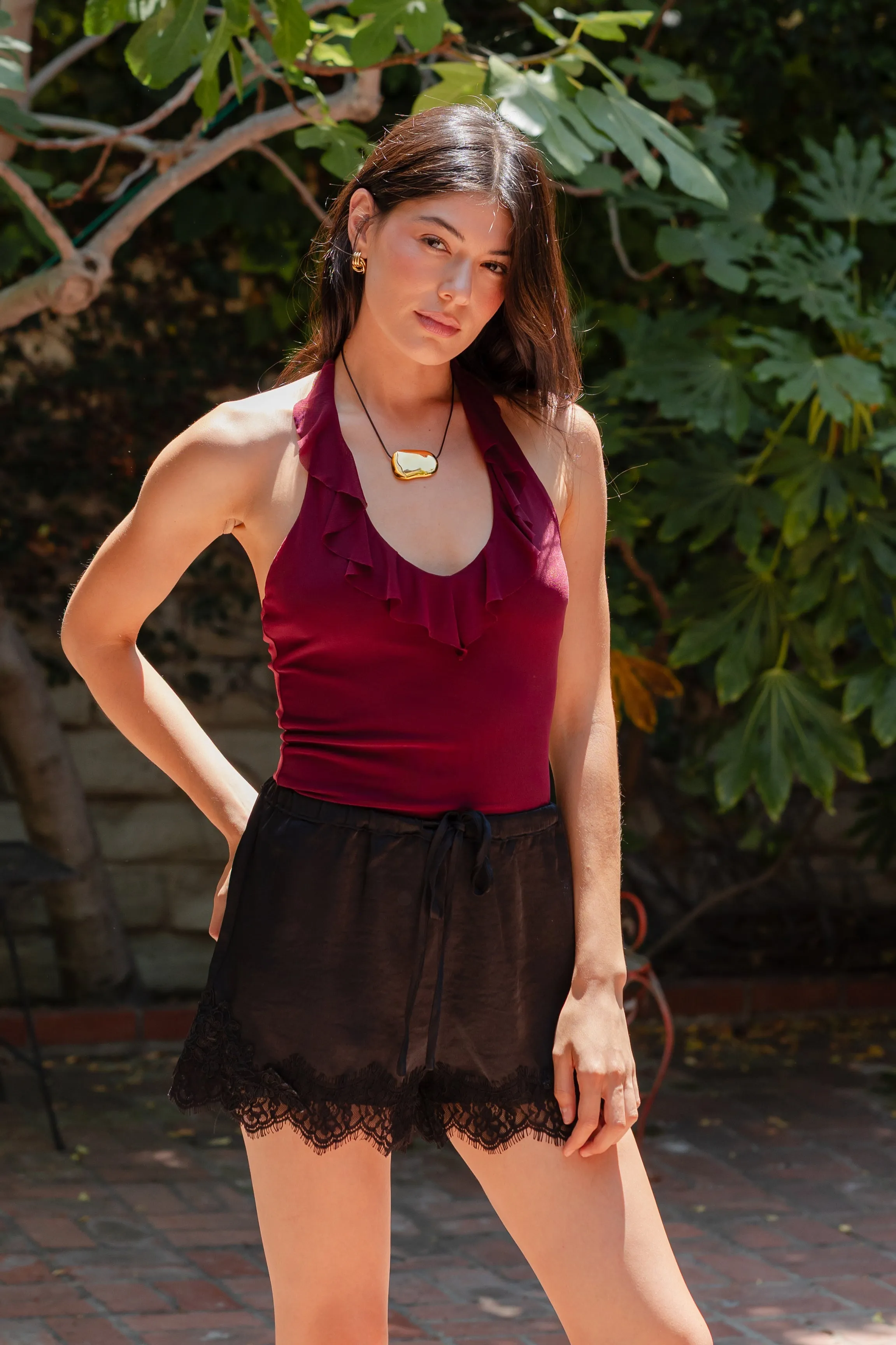 FlexibleCuff Dana Ruffle Halter