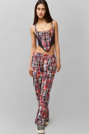 Laser Cut Edges RegularFit Adrian Patchwork Pant