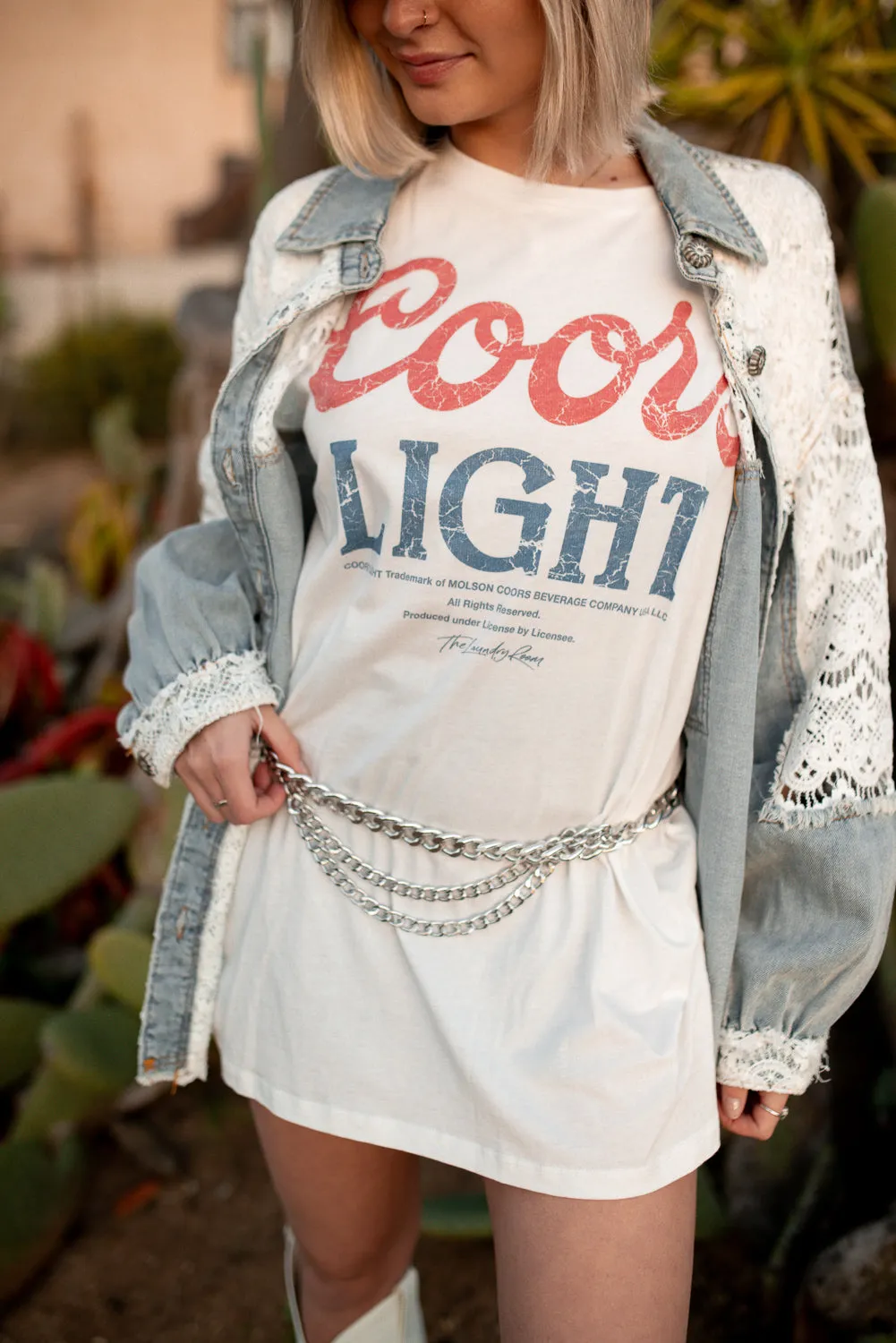 Coors Light Oversized Tee Cool and Breezy