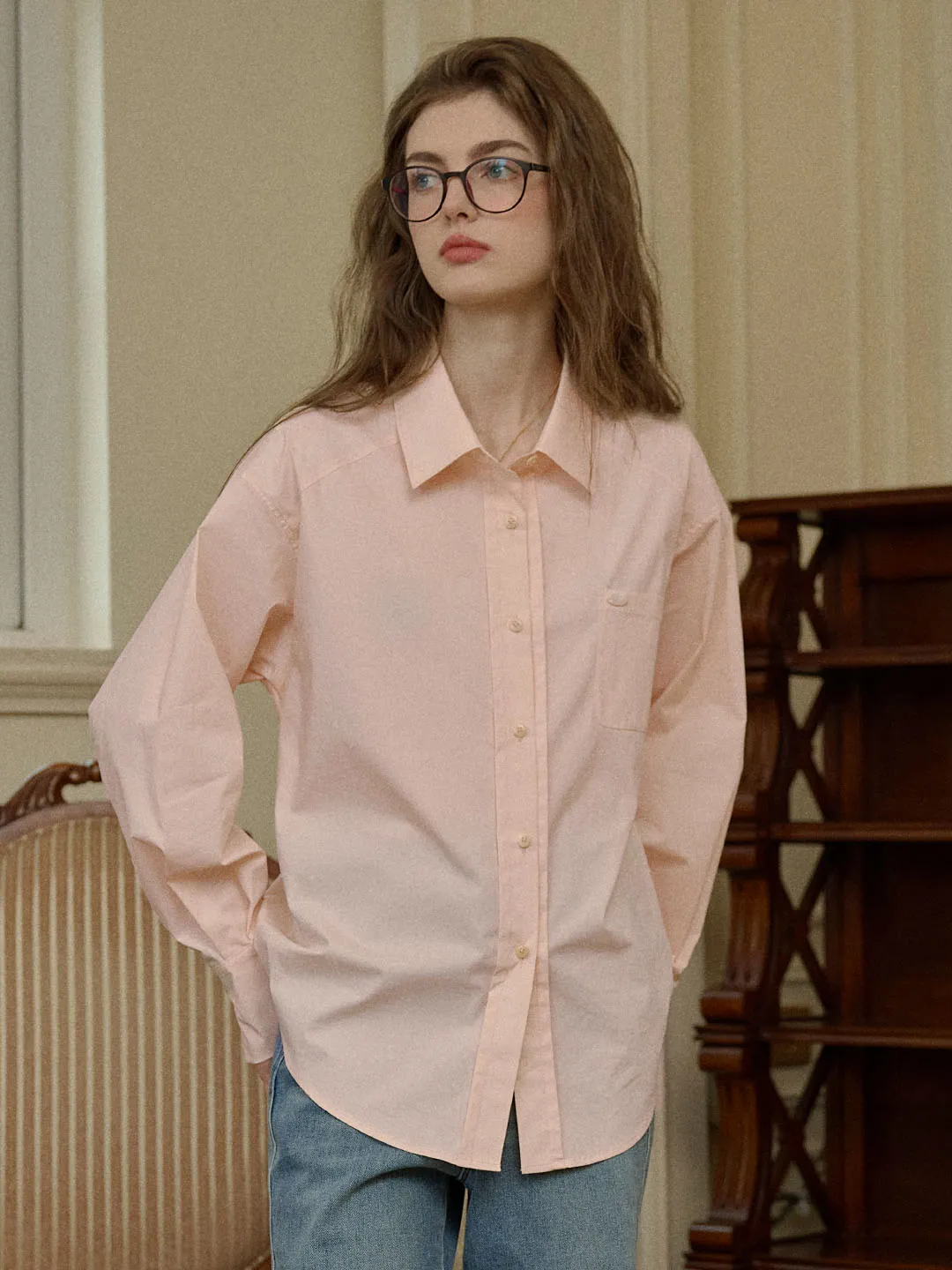 TaglessLabel Alana Classic Lapel Pocket Shirt