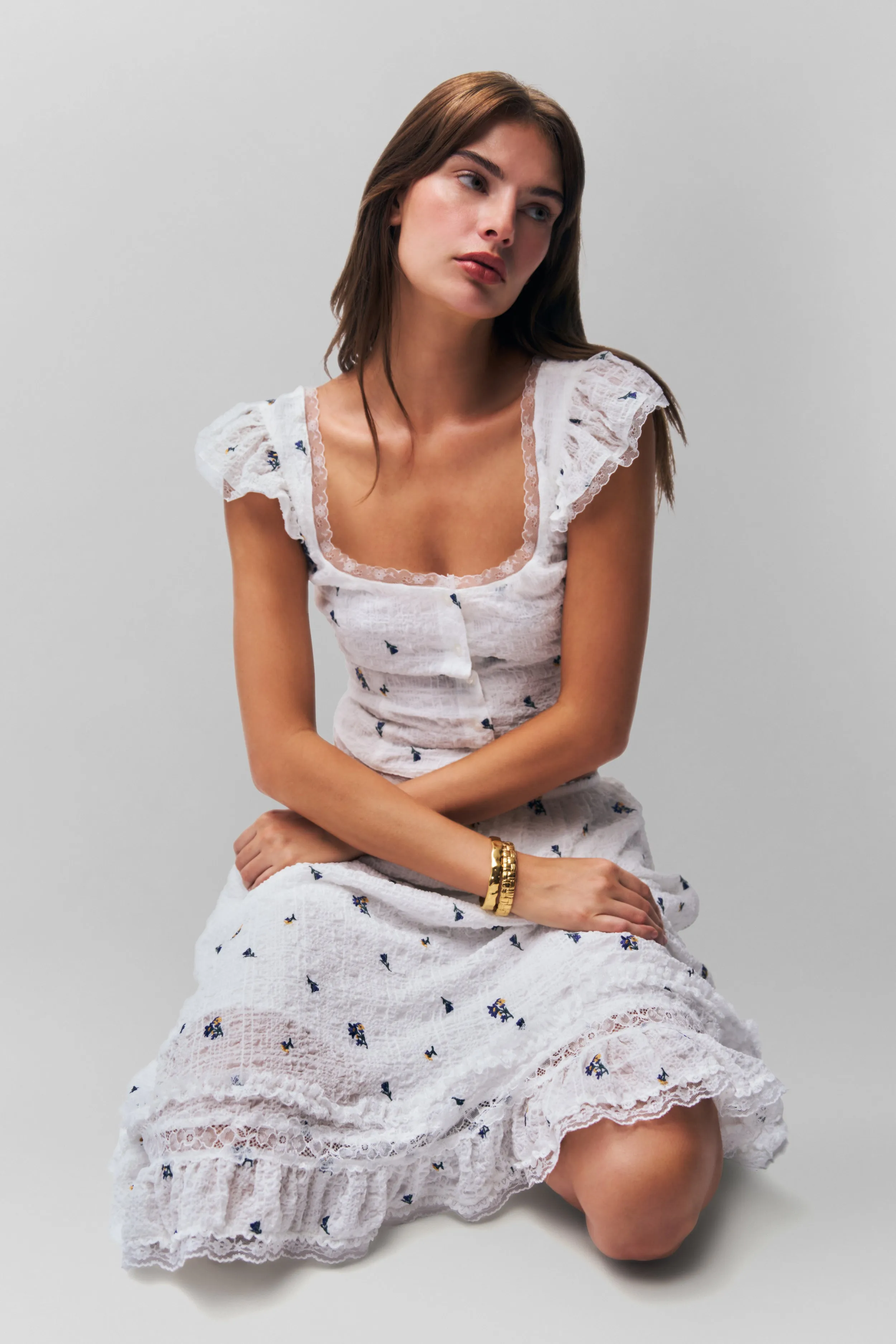 Pastel Colors Stretch Material Aletta Skirt