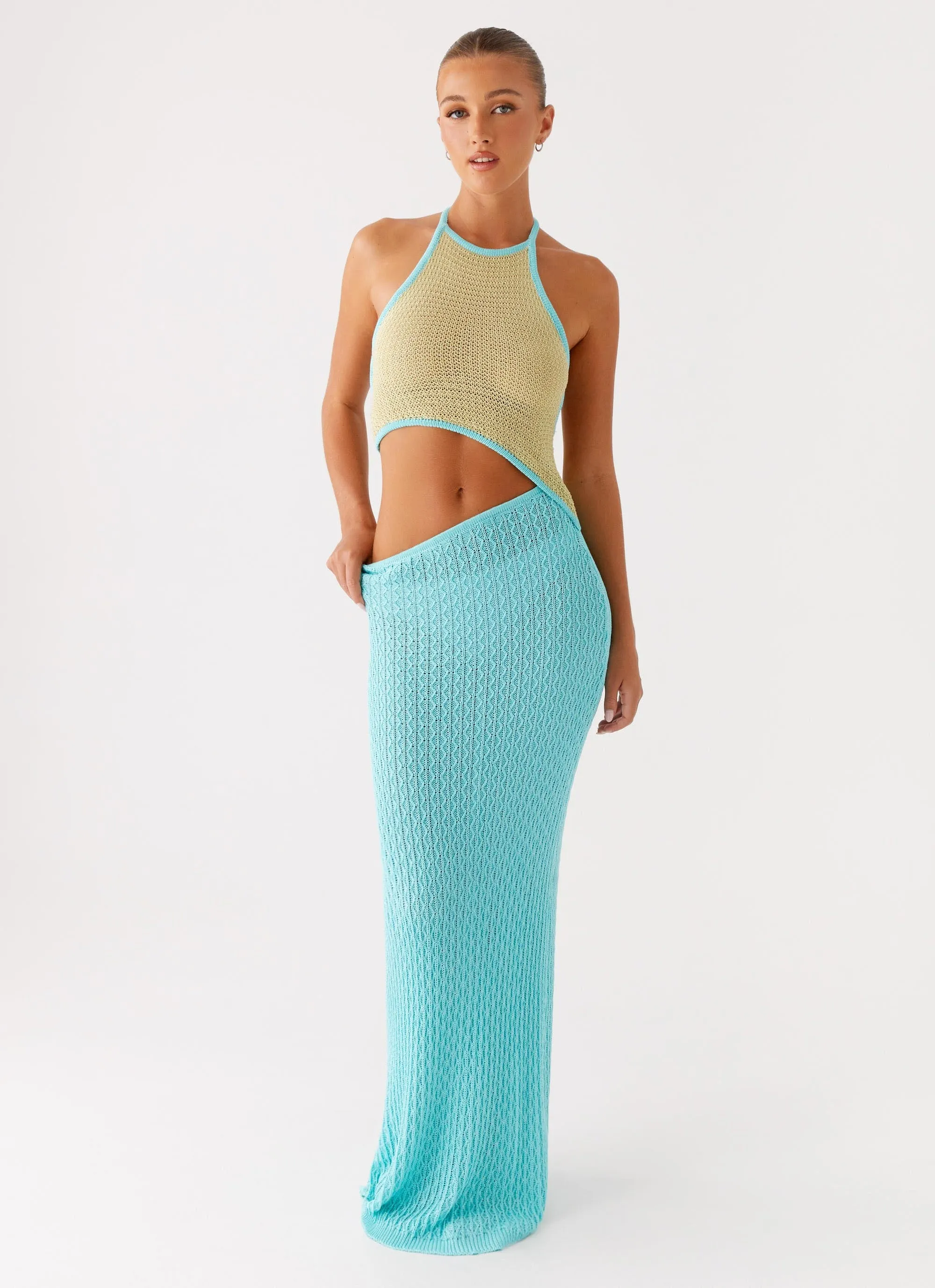 Office Mood Alexia Knit Maxi Dress - Multi