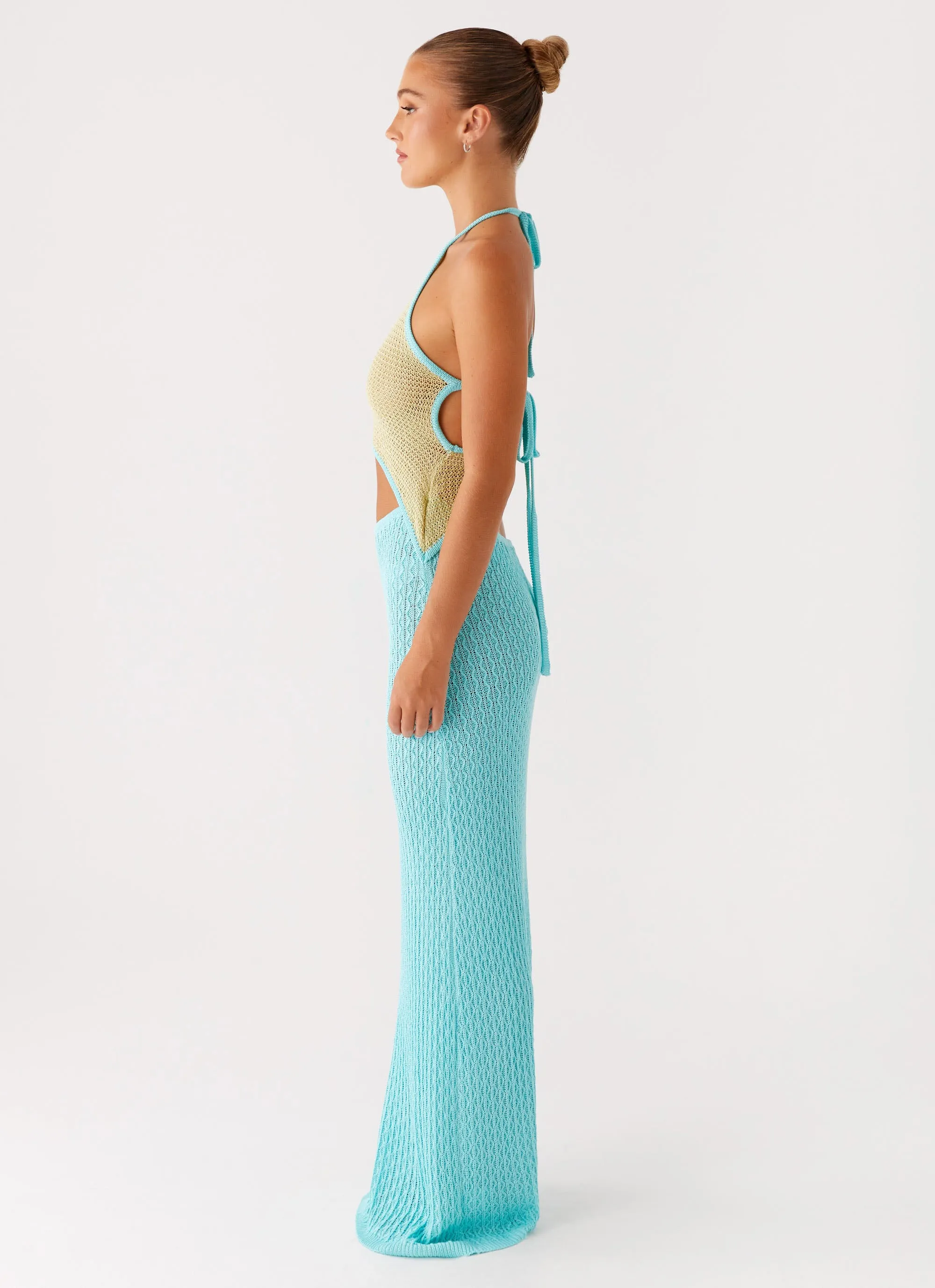 Alexia Knit Maxi Dress - Multi Subtle Drape