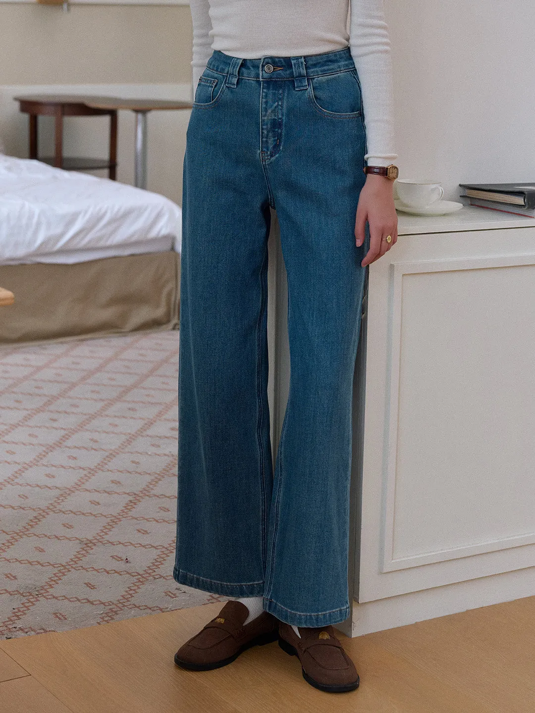 Casual Edge All Fit Use Alexis Straight Lyocell Cotton Jeans