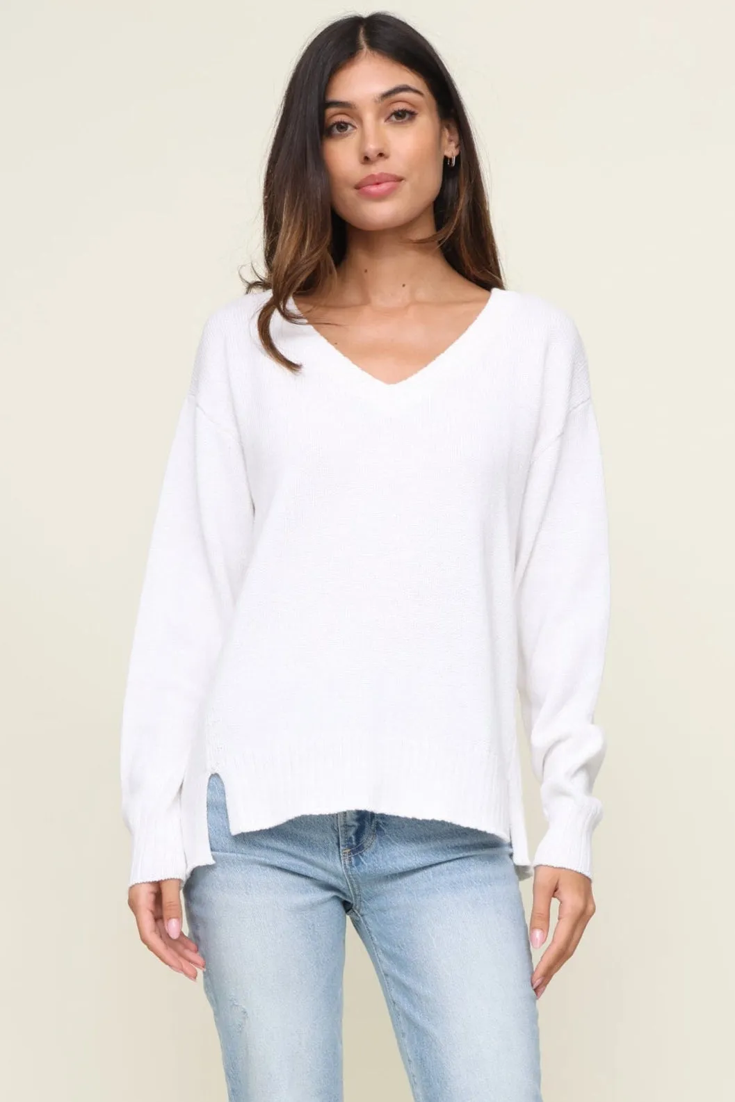 Ultrasoft Inner Lining All Around V Neck Sweater