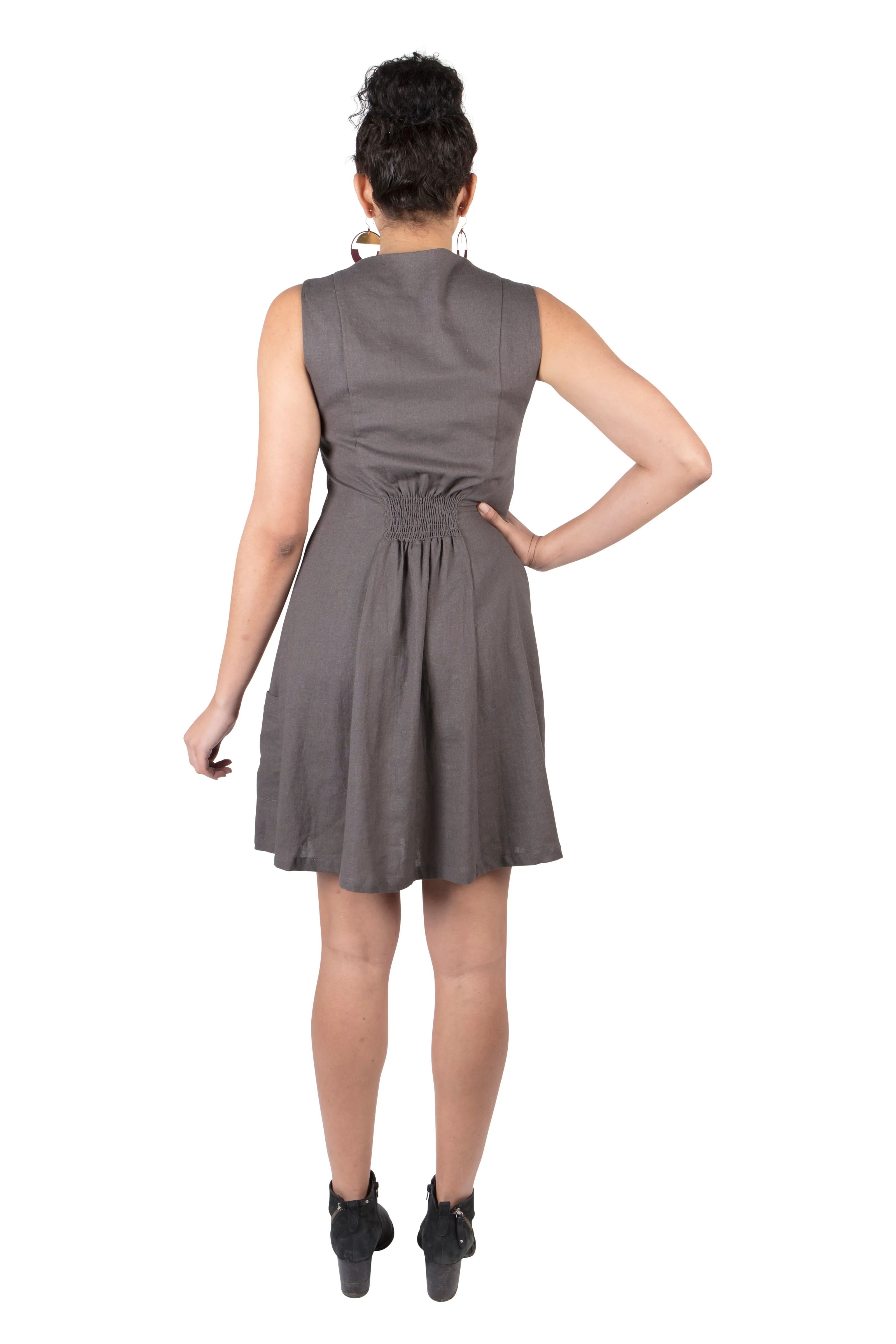 Sleeveless Fiona in Ash Portifino Decorative-Design