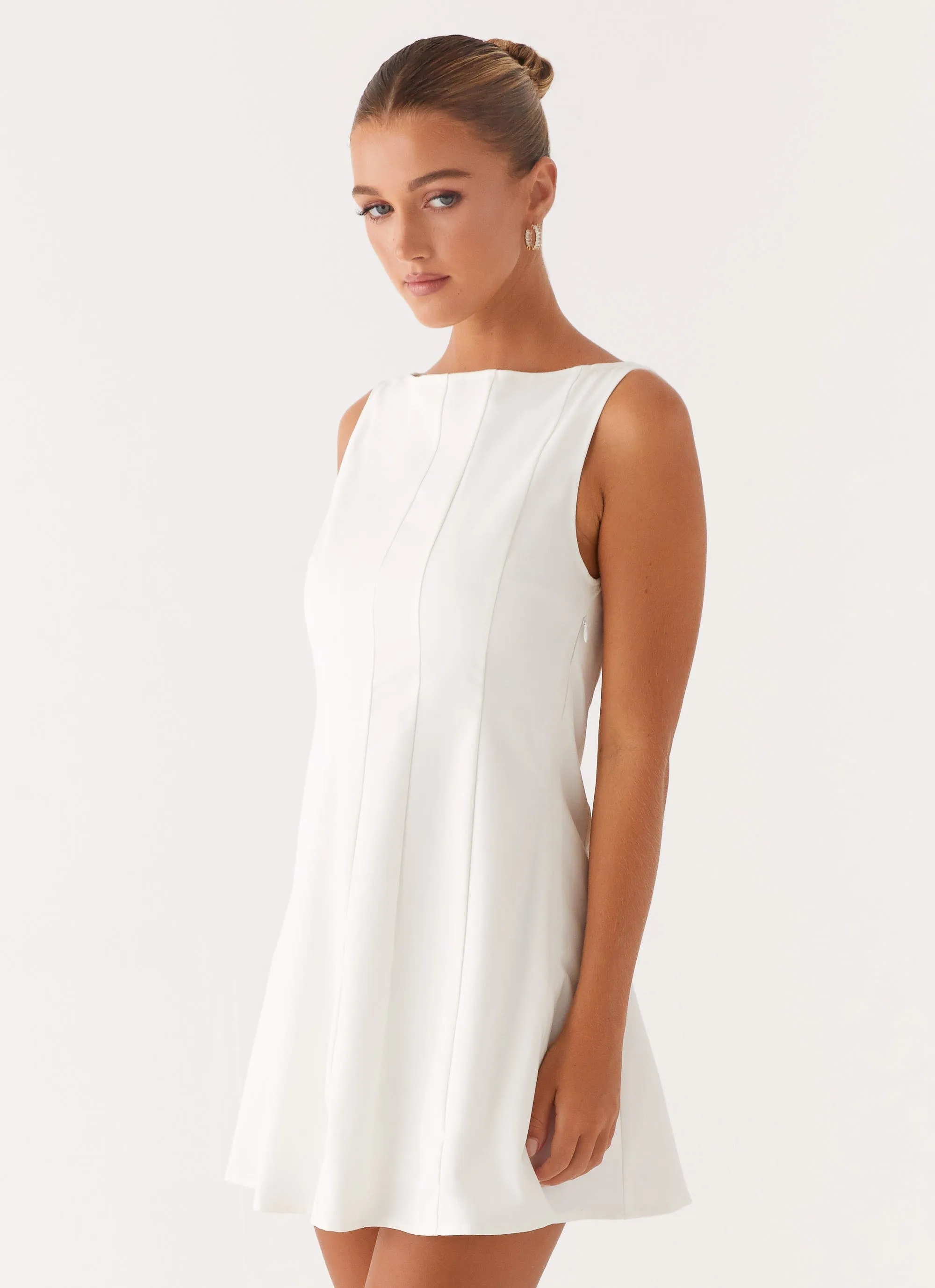 Korean Trend Emelie Mini Dress - White