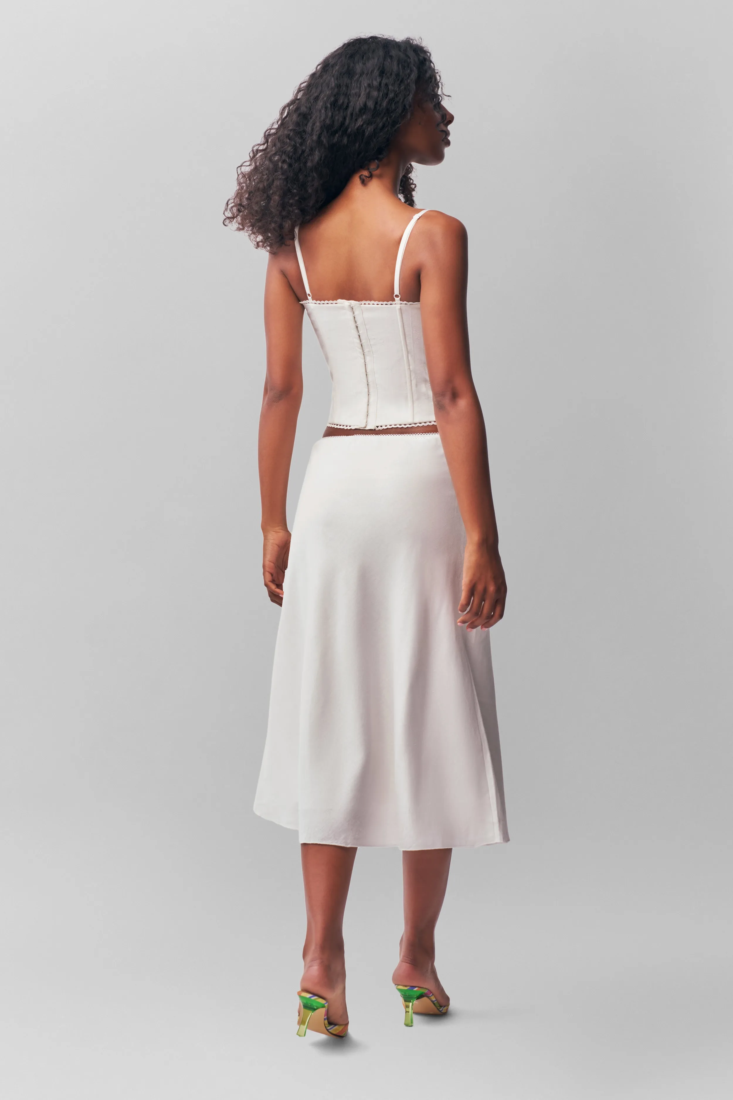 Paloma Linen Skirt Reinforced Seams Vegan Material