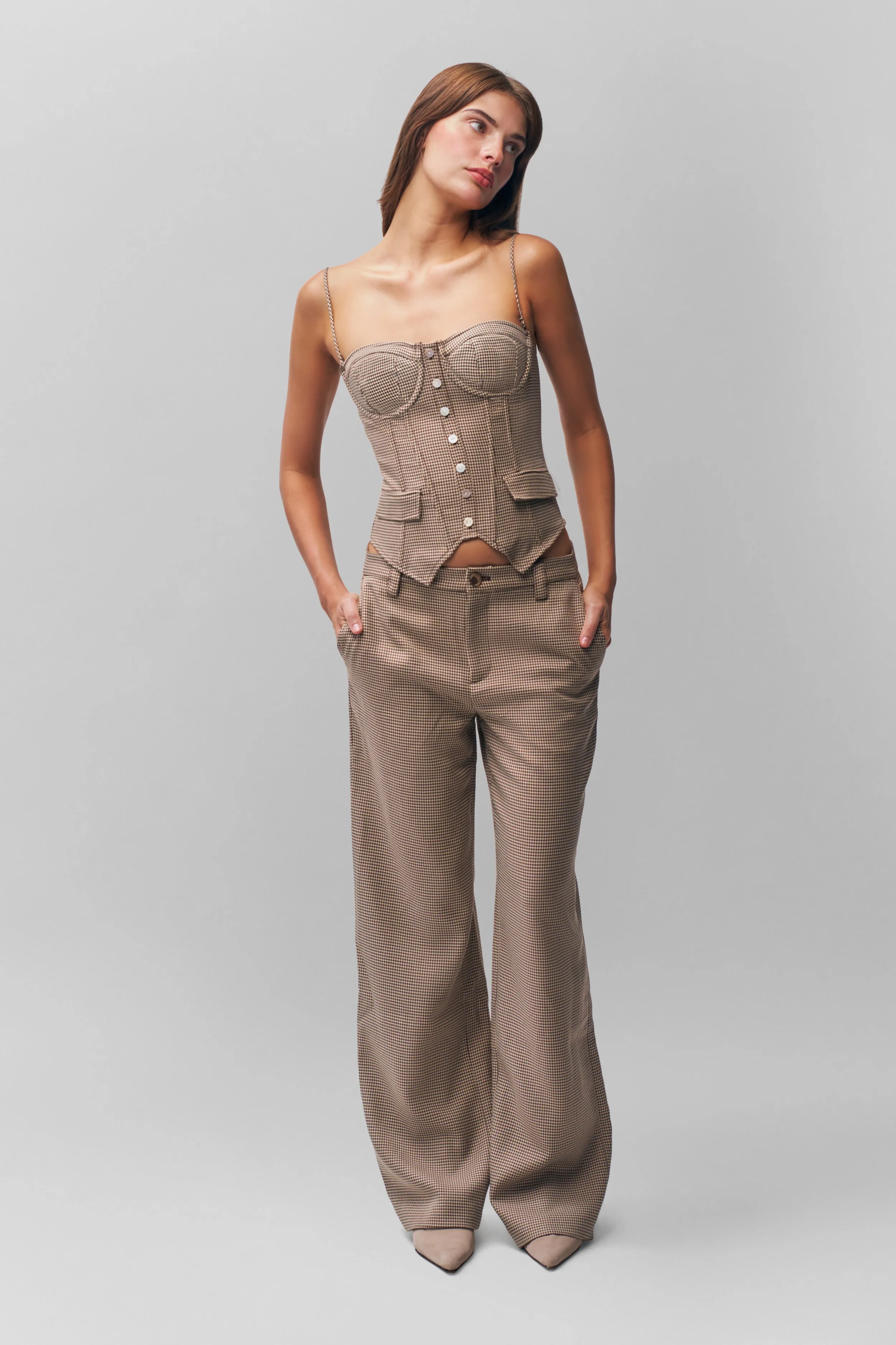 Edith Corset RibbedTexture Minimalist Aesthetic