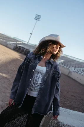 Textured Weave Vanessa Rhinestone Jacket