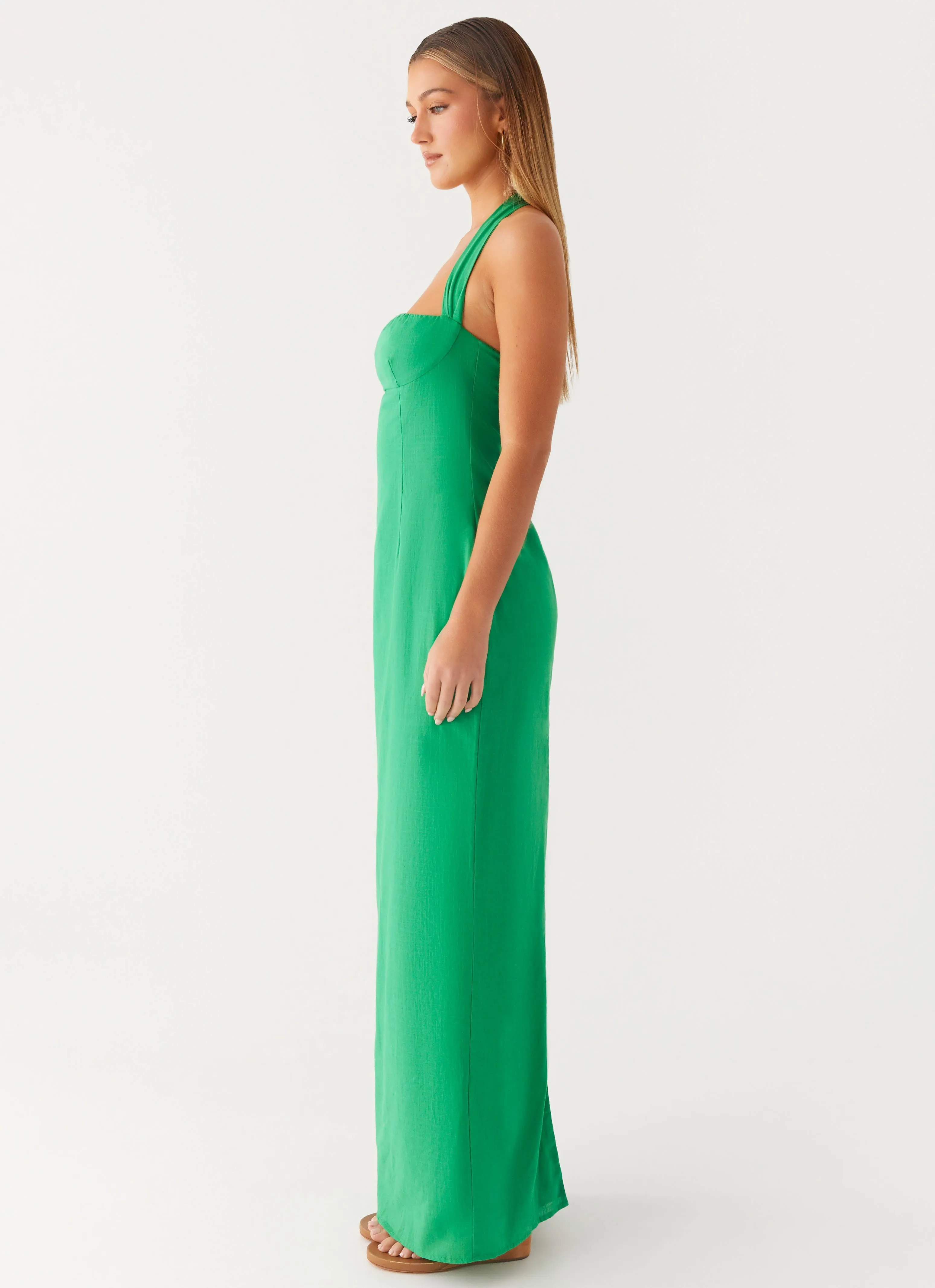 Elegant Flow Allyse Maxi Dress - Cactus