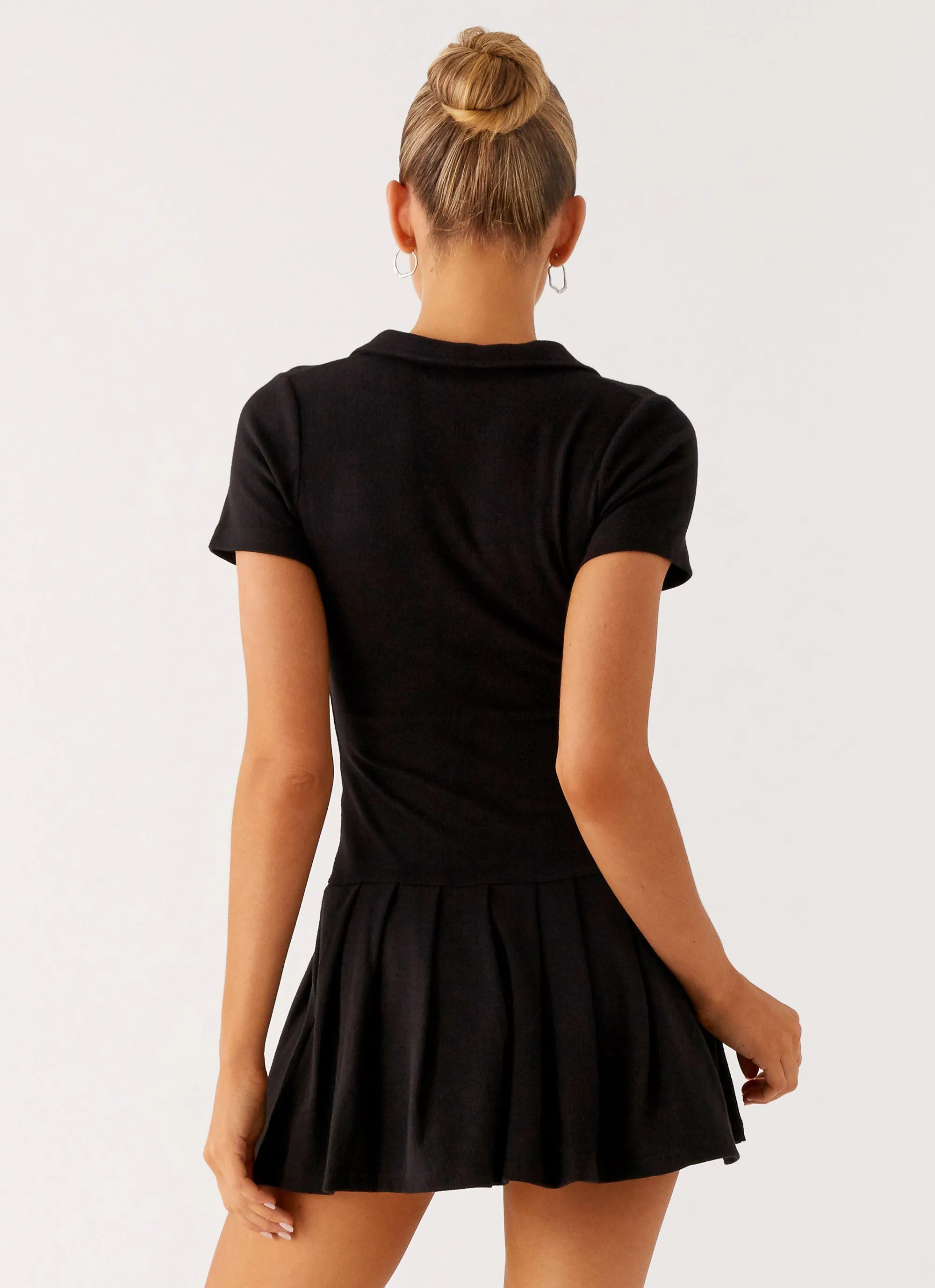 Alondra Mini Dress - Black Flexible Waistband Light Touch