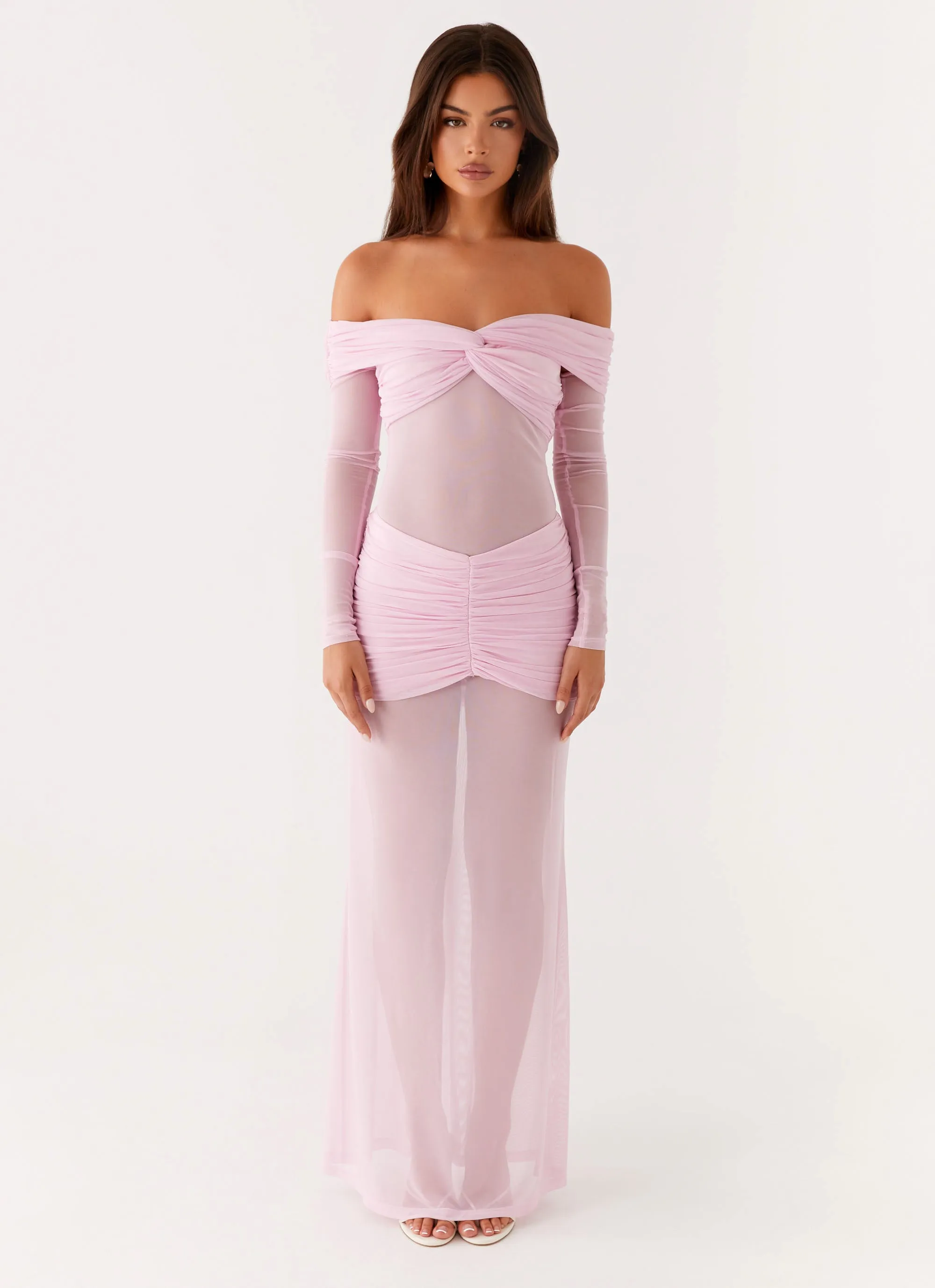 Front Detail Alter Ego Maxi Dress - Pink
