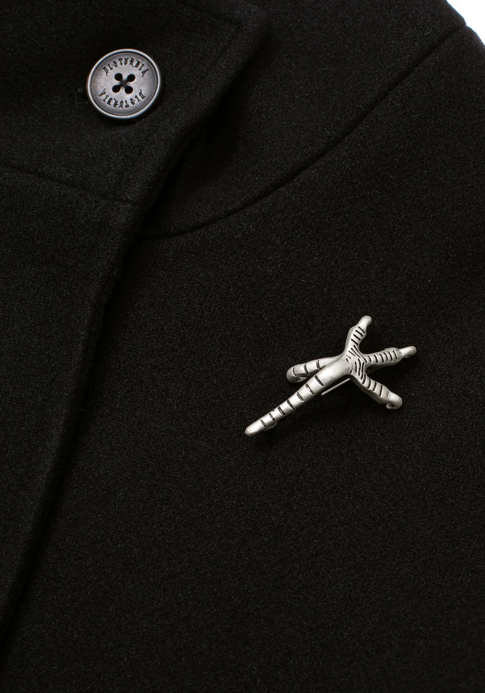 Althea Pin Detail Cape Lightweight Construction SeamlessShoulderPanels