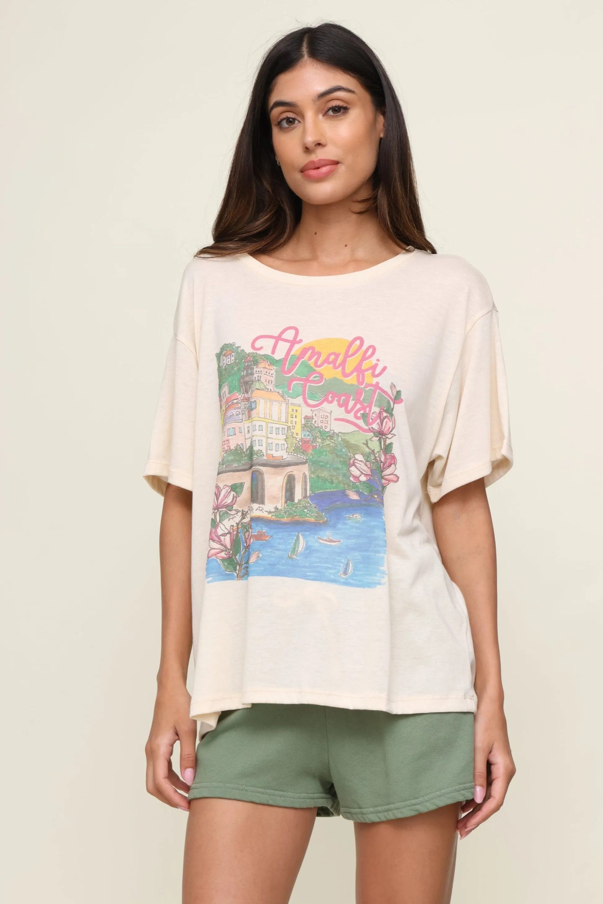 Quick Access Slit UVProtection Amalfi Coast Tee