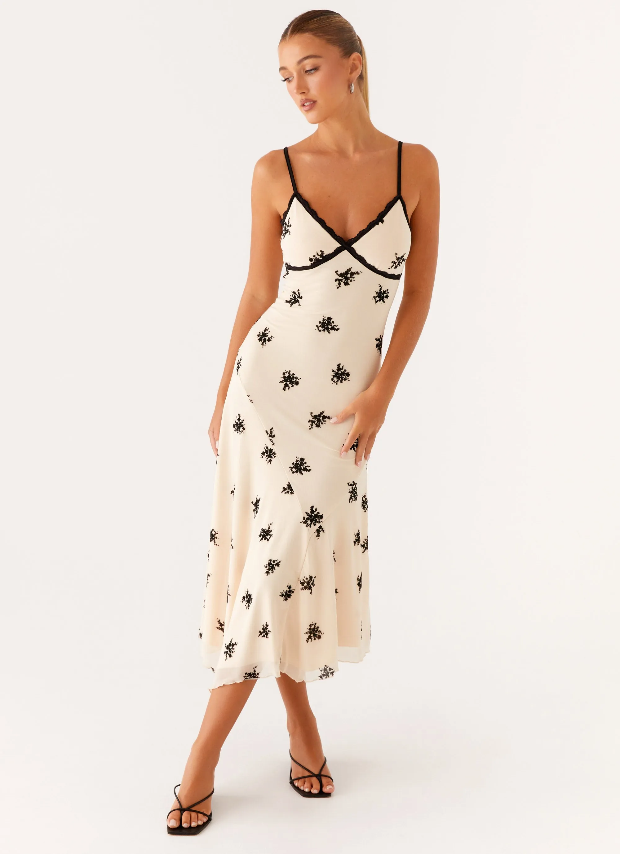 Amelia Midi Dress - Nude Inner Feel Flattering Style Fit