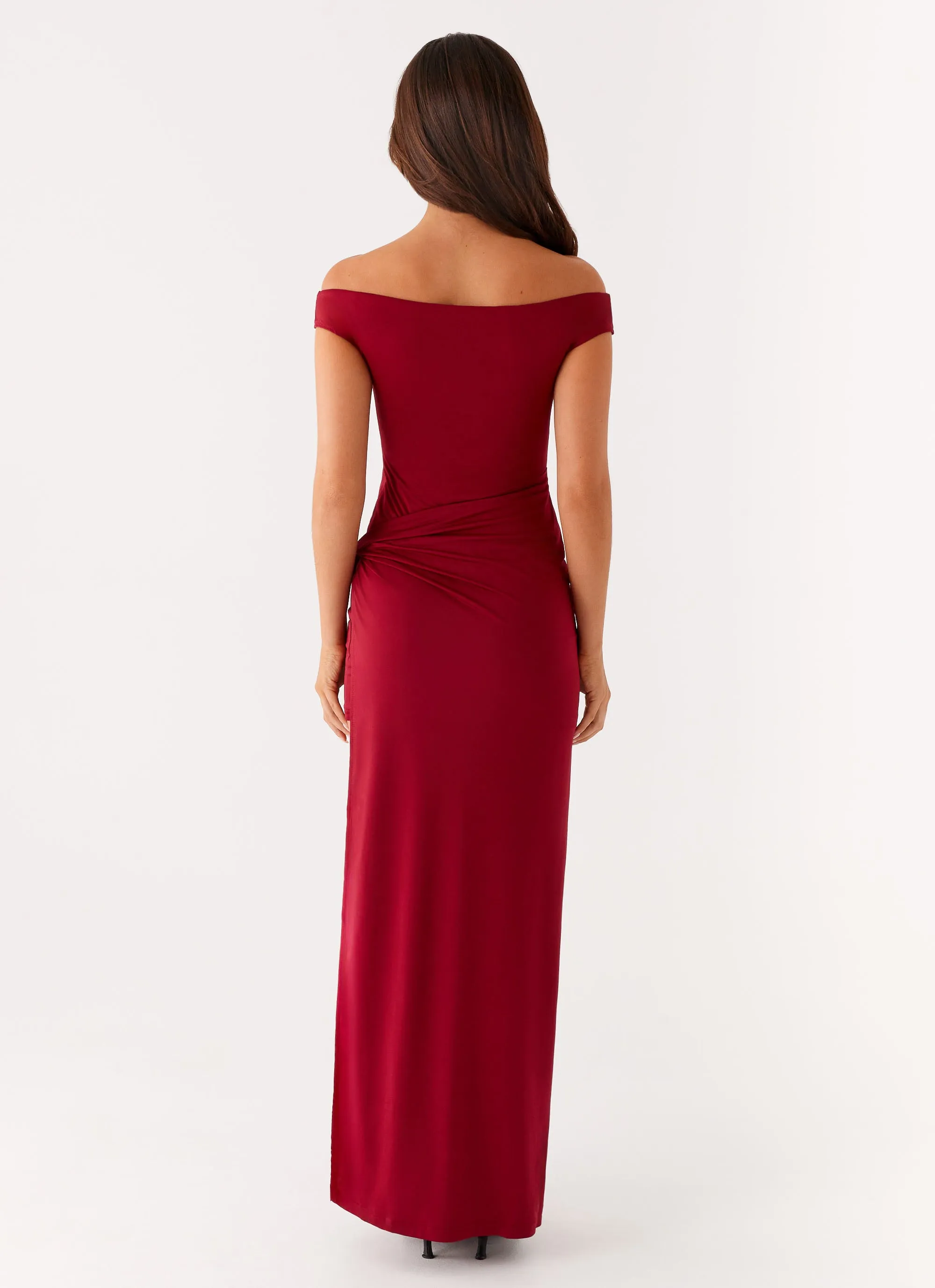 Unlined Look Amerie Maxi Dress - Maroon