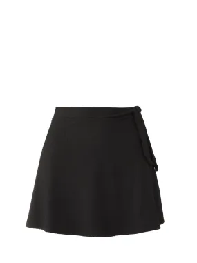 Amy Swim Skirt Black Texture Fashion Forward