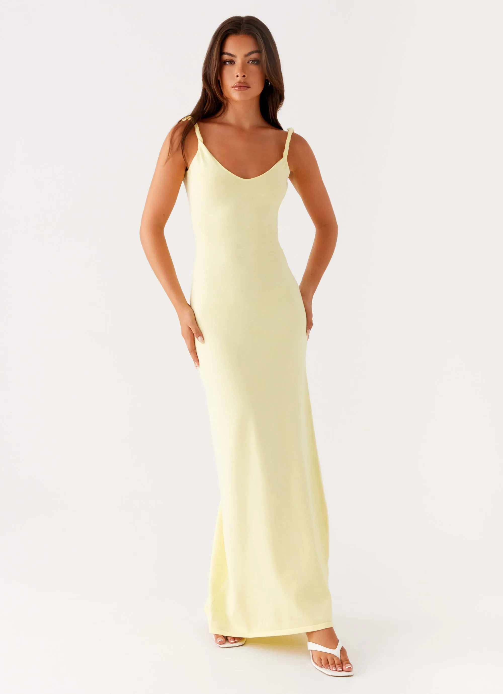 Elegant Charm Anastasia Maxi Dress - Yellow