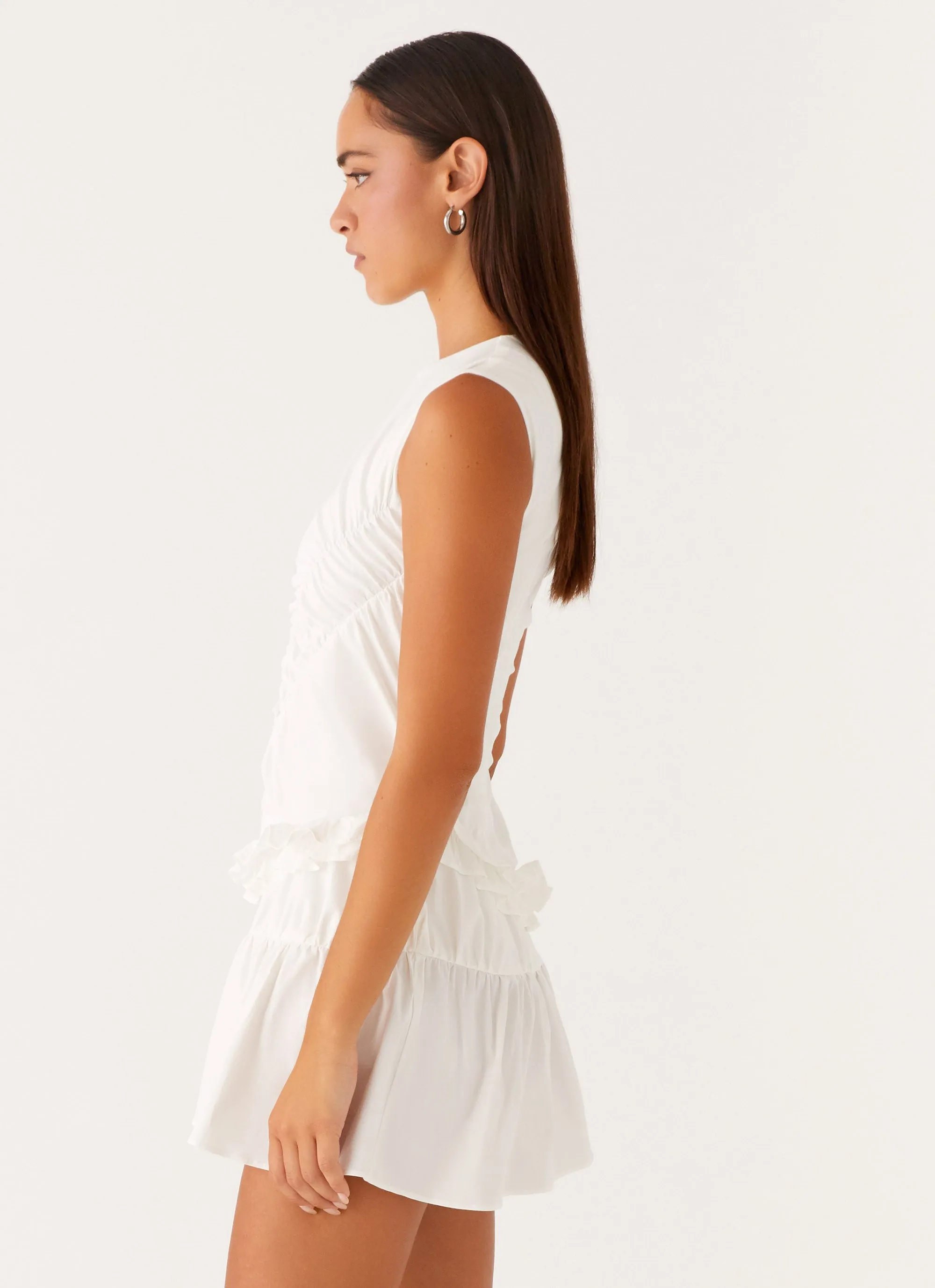 Anders Mini Dress - White Clean Fit Summer Outfit