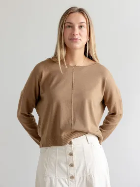 Basic Dress Andy Crew Neck - Latte