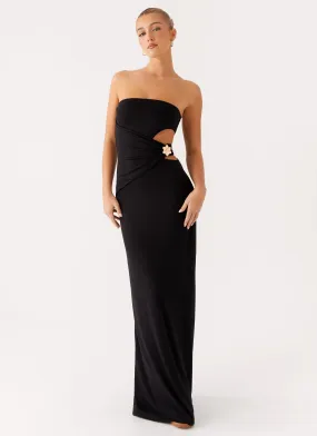 Anetta Maxi Dress - Black Global Style