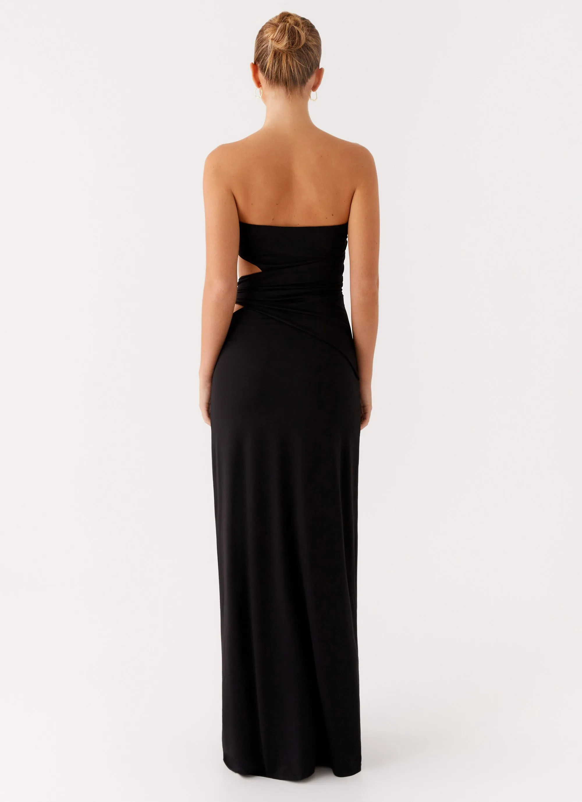 Anetta Maxi Dress - Black Sister Charm Timeless Cut