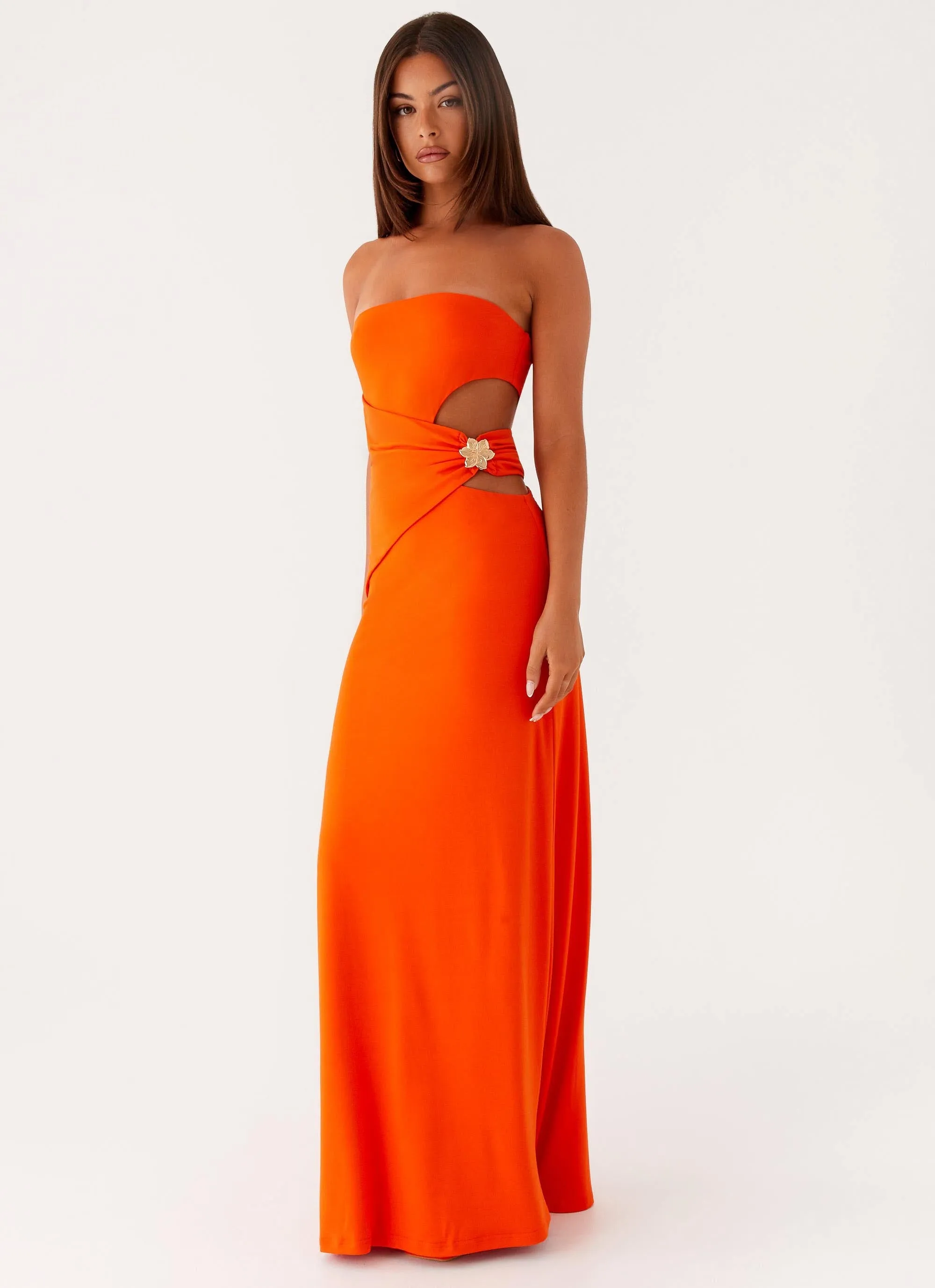 Anetta Maxi Dress - Orange Fresh Appeal
