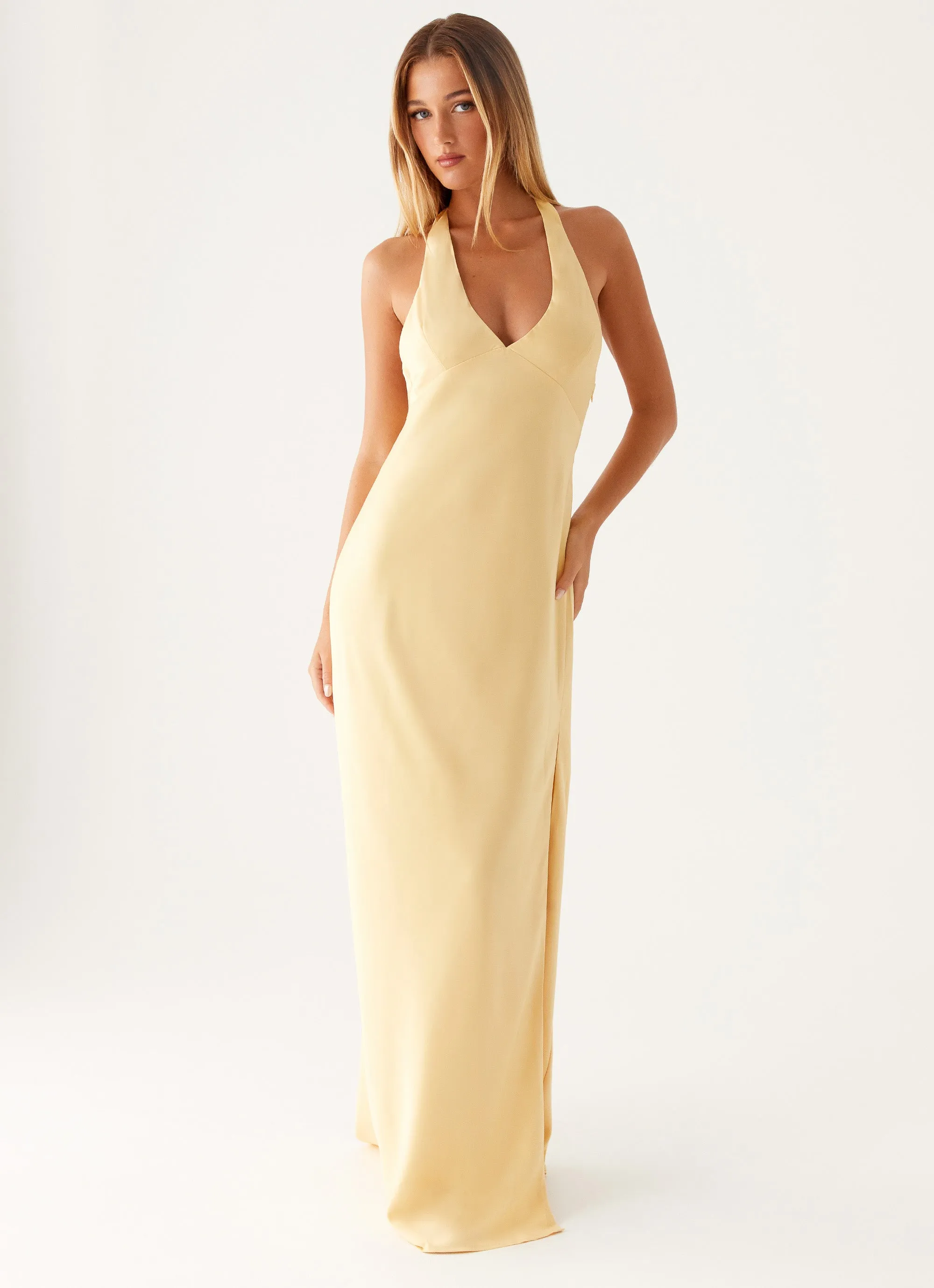 Angie Maxi Dress - Yellow Country View