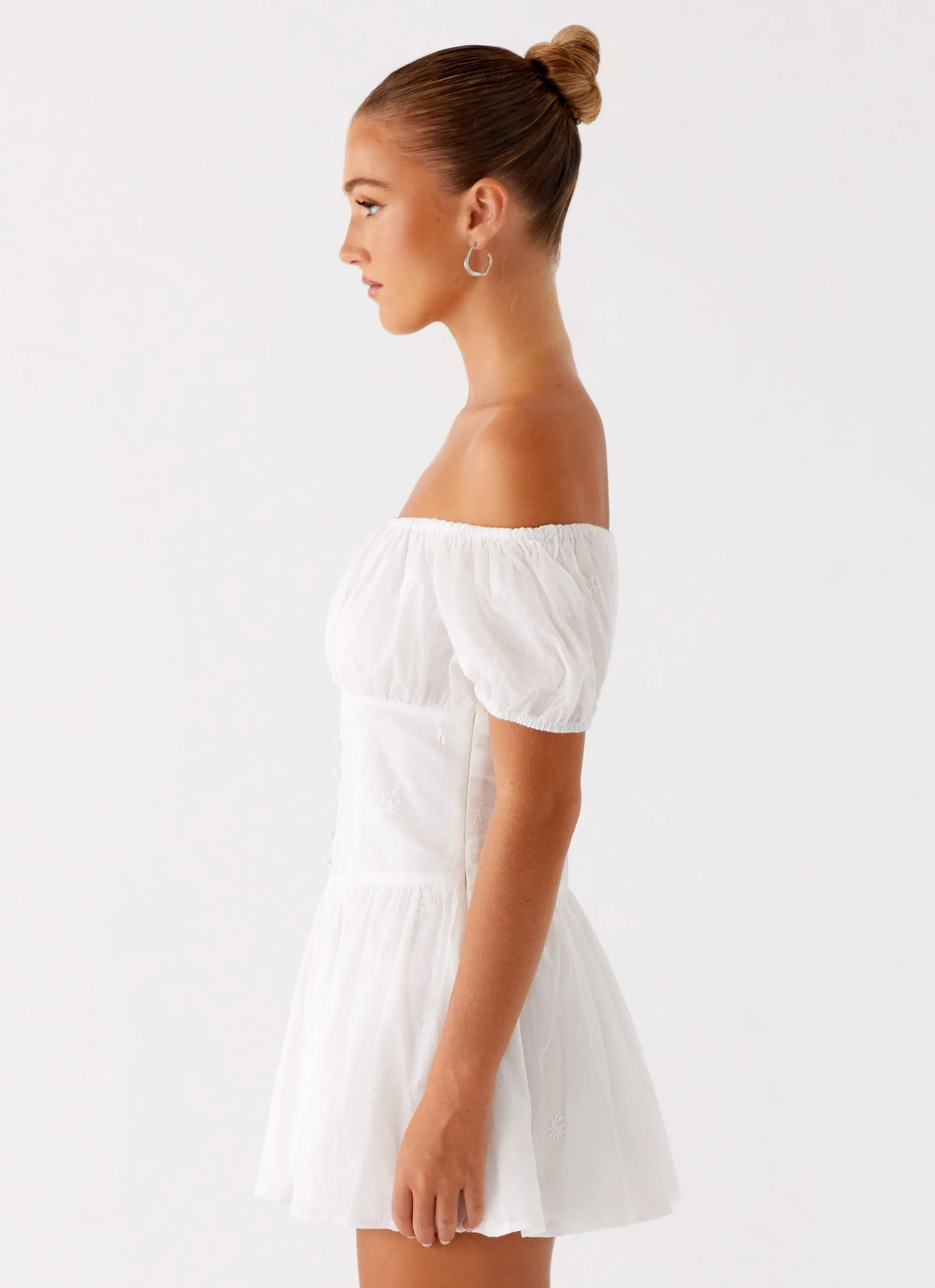 Anthem Mini Dress - Ivory Relaxed-fit gown Studio Style