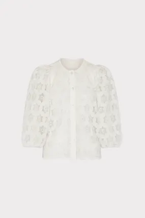 FlexFoamInserts MultiPanelConstruction Nannie Circular Embroidery Eyelet Top