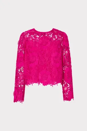 Nori Long Sleeve Lace Top Easy Style