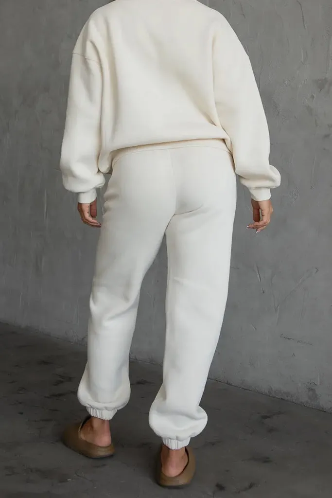 Cozy High Waisted Sweatpants No Fuss