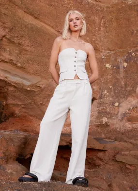 Midnight City Suit Pants - Pebble Reflective accents Easy Travel