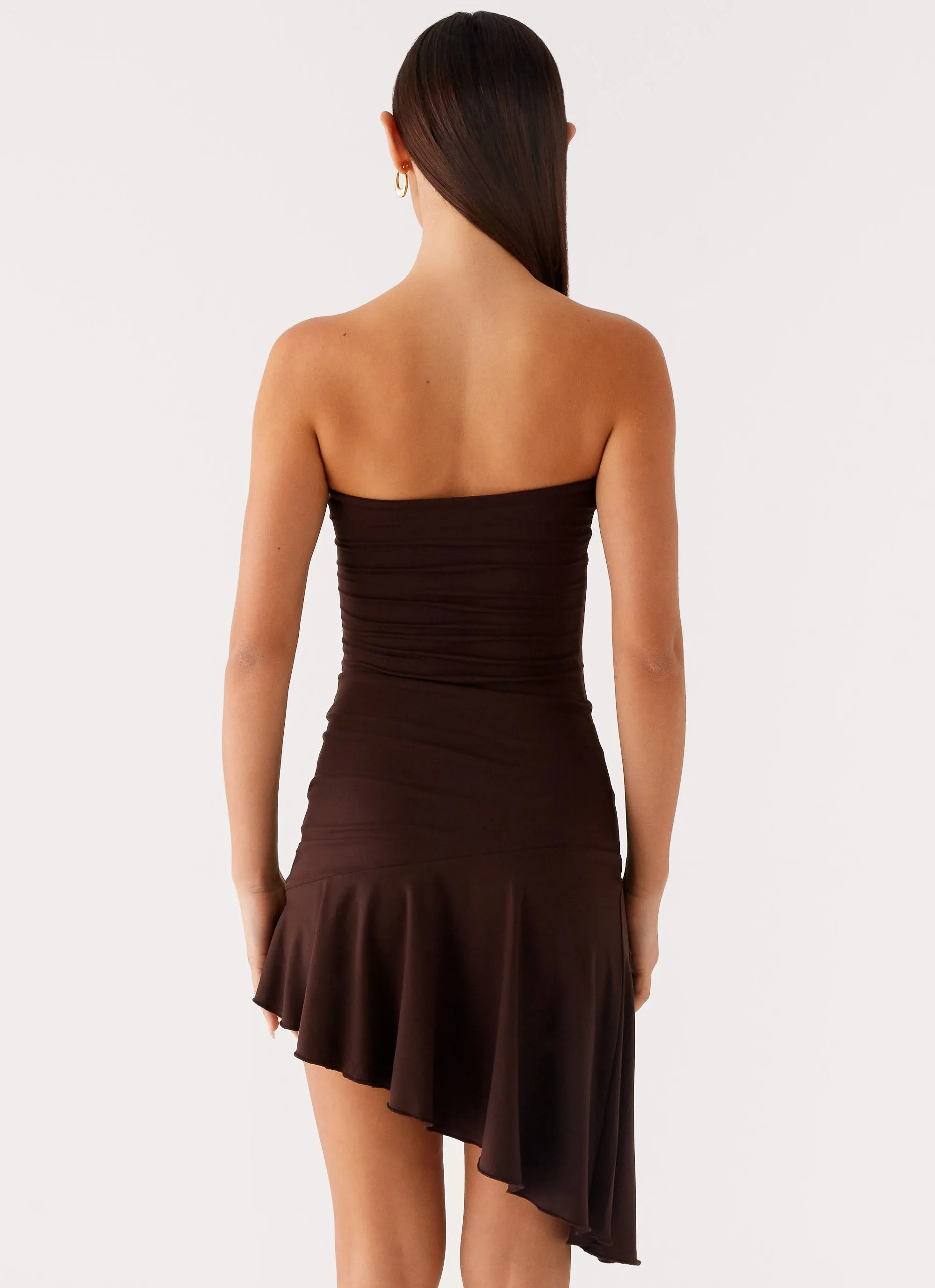 Fashion Week Ready Arianne Mini Dress - Chocolate