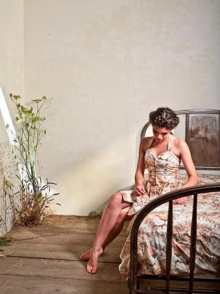 Vintage Vibe Bedding Dress one of a kind