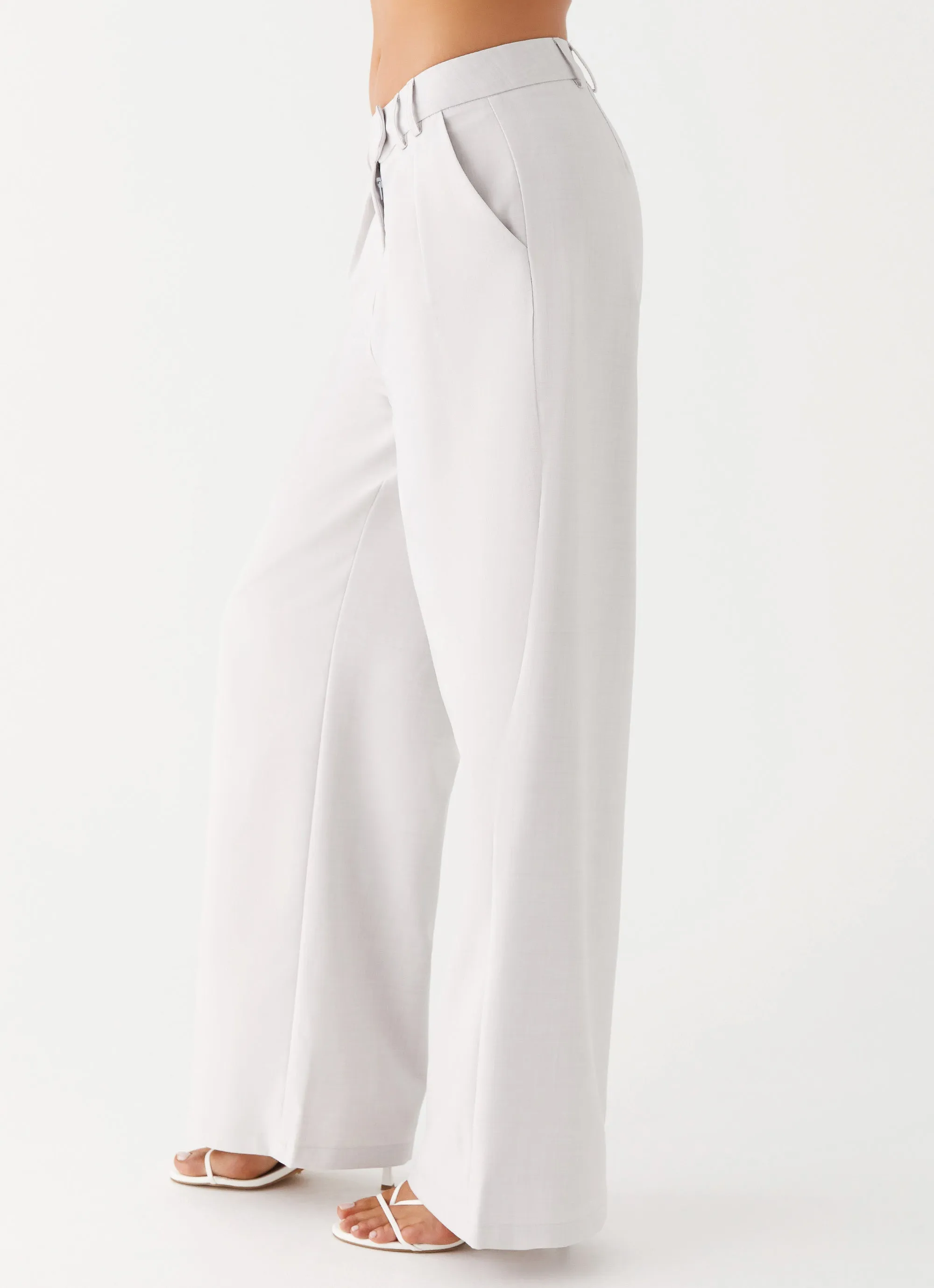 Asha Low Rise Pants - Ivory Sport Friendly