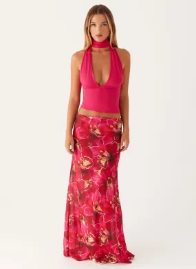 Ashley Maxi Skirt - Orchid Pink urban scene Everyday Look