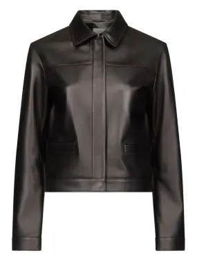 Signal Ascot Leather Jacket in Black