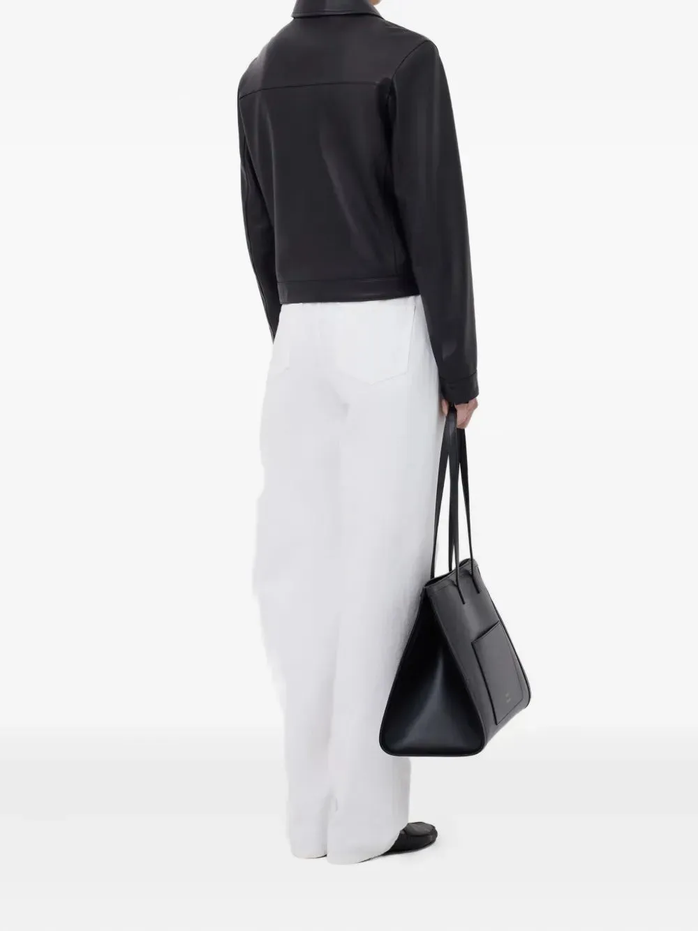 Street Vibe All Day Use Ascot Leather Jacket in Black